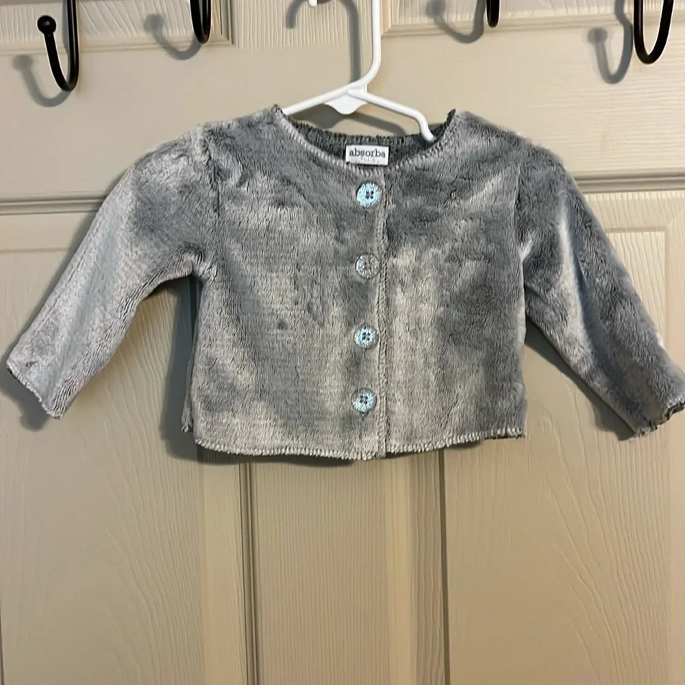 absorba Paris soft gray sweater/jacket